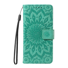 Dombornyomott mandala mintás notesztok Honor Magic8 Lite telefonhoz - ZÖLD