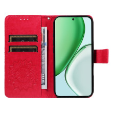 Dombornyomott mandala mintás notesztok Honor Magic8 Lite telefonhoz - PIROS