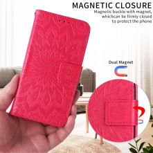 Dombornyomott mandala mintás notesztok Honor Magic8 Lite telefonhoz - PIROS