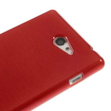 Piros rugalmas tok Sony Xperia M2 / M2 Dual készülékhez