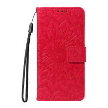 Dombornyomott mandala mintás notesztok Honor Magic8 Lite telefonhoz - PIROS