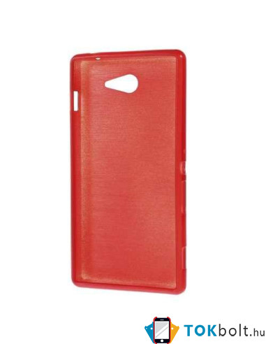 Piros rugalmas tok Sony Xperia M2 / M2 Dual készülékhez