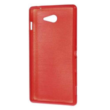 Piros rugalmas tok Sony Xperia M2 / M2 Dual készülékhez
