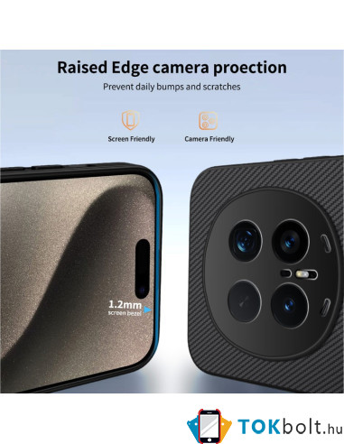 Honor Magic8 Pro karbon mintás tok - FEKETE