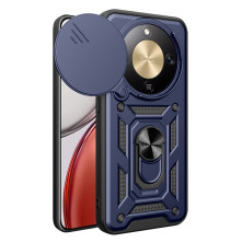 Kemény műanyag és rugalmas TPU hibrid tok Honor Magic8 Lite telefonhoz - KÉK