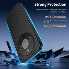 Honor Magic8 Lite karbon mintás tok - FEKETE