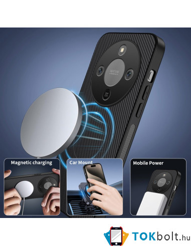 Honor Magic8 Lite karbon mintás tok - FEKETE