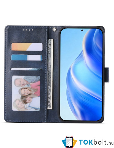 Oldalra nyíló tok Honor Magic8 Lite telefonhoz - KÉK