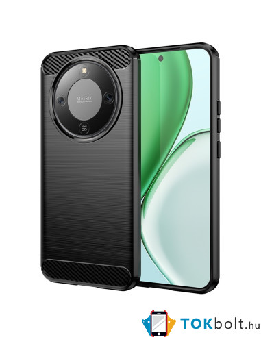 Honor Magic8 Lite karbon mintás tok - FEKETE