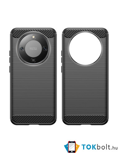 Honor Magic8 Lite karbon mintás tok - FEKETE