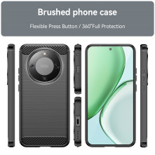 Honor Magic8 Lite karbon mintás tok - FEKETE