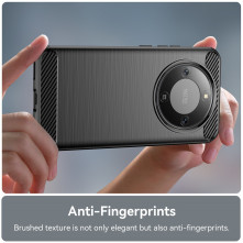 Honor Magic8 Lite karbon mintás tok - FEKETE