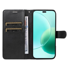 Oldalra nyíló tok Honor 400 Lite telefonhoz - FEKETE