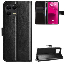 Oldalra nyíló tok T Phone 3 Pro 5G / T-Mobile REVVL 8 Pro telefonhoz - FEKETE