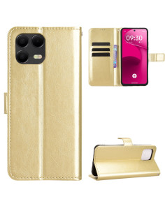 Oldalra nyíló tok T Phone 3 Pro 5G / T-Mobile REVVL 8 Pro telefonhoz - ARANY