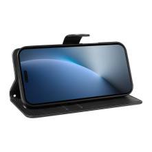Oldalra nyíló tok Honor Magic8 Pro telefonhoz - FEKETE