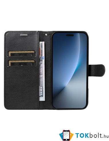 Oldalra nyíló tok Honor Magic8 Pro telefonhoz - FEKETE