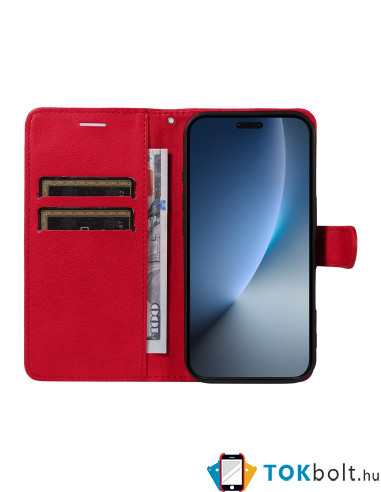 Oldalra nyíló tok Honor Magic8 Pro telefonhoz - PIROS