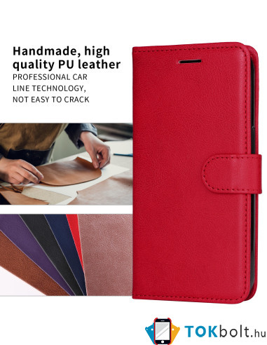Oldalra nyíló tok Honor Magic8 Pro telefonhoz - PIROS