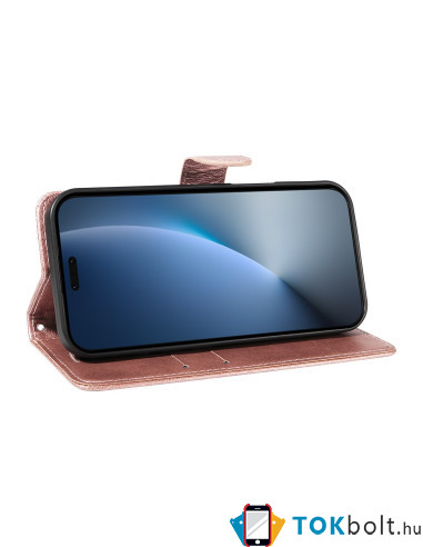 Oldalra nyíló tok Honor Magic8 Pro telefonhoz - RÓZSAARANY