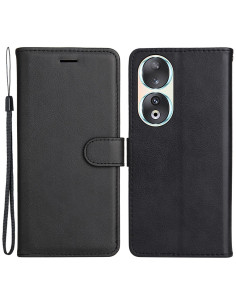 Oldalra nyíló tok Honor 90 telefonhoz - FEKETE