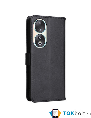 Oldalra nyíló tok Honor 90 telefonhoz - FEKETE