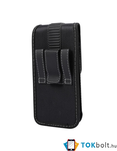 Övtáska | telefontok övre – Oxford anyag, mágneszáras (univerzális) - 16.2 × 8.5 x 1.8 cm - FEKETE