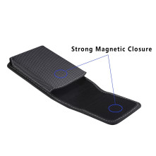 Övtáska | telefontok övre – Oxford anyag, mágneszáras (univerzális) - 16.2 × 8.5 x 1.8 cm - FEKETE