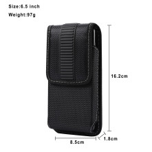 Övtáska | telefontok övre – Oxford anyag, mágneszáras (univerzális) - 16.2 × 8.5 x 1.8 cm - FEKETE