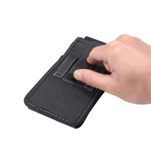 Övtáska | telefontok övre – Oxford anyag, mágneszáras (univerzális) - 16.2 × 8.5 x 1.8 cm - FEKETE