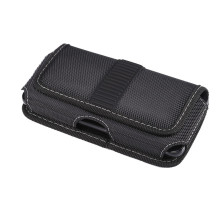 Övtáska | univerzális övtok – Oxford anyag, mágneszár, övcsipesz - 17×8.5×2 cm - FEKVŐ - FEKETE