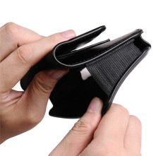 Univerzális vízszintes övtok max 7.2 colos telefonokhoz – PU bőr, kártyatartóval - 18×1.8×9.5 cm- FEKETE