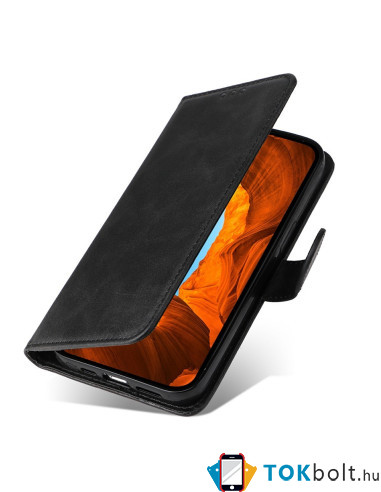 Oldalra nyíló tok Motorola Edge 50 Fusion telefonhoz - FEKETE