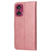 Oldalra nyíló tok Motorola Edge 50 Fusion telefonhoz - RÓZSAARANY