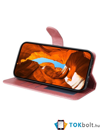 Oldalra nyíló tok Motorola Edge 60 Neo telefonhoz - RÓZSAARANY