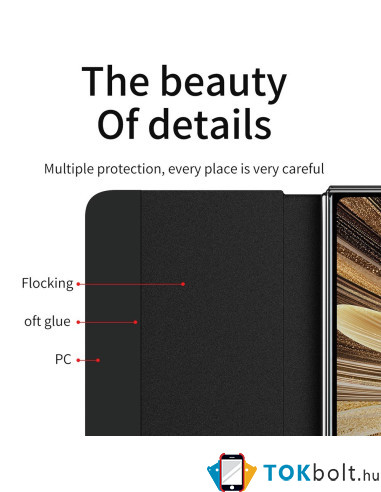 Oldalra nyíló tok Honor Magic V5 telefonhoz - FEKETE