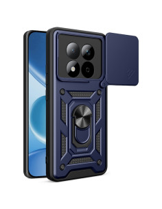 Kemény műanyag és rugalmas TPU hibrid tok Xiaomi Redmi Note 15 Pro telefonhoz - KÉK