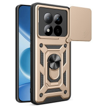 Kemény műanyag és rugalmas TPU hibrid tok Xiaomi Redmi Note 15 Pro telefonhoz - ARANY