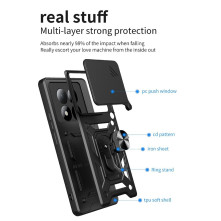 Kemény műanyag és rugalmas TPU hibrid tok Xiaomi Redmi Note 15 Pro telefonhoz - RÓZSAARANY