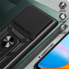 Kemény műanyag és rugalmas TPU hibrid tok Xiaomi Redmi Note 15 Pro telefonhoz - RÓZSAARANY