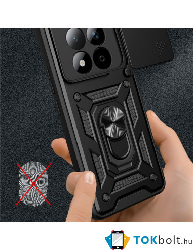 Kemény műanyag és rugalmas TPU hibrid tok Xiaomi Redmi Note 15 Pro telefonhoz - RÓZSAARANY
