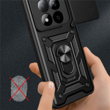 Kemény műanyag és rugalmas TPU hibrid tok Xiaomi Redmi Note 15 Pro telefonhoz - RÓZSAARANY