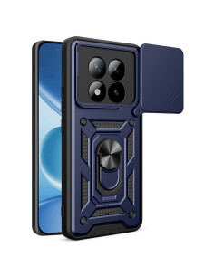 Kemény műanyag és rugalmas TPU hibrid tok Xiaomi Redmi Note 15 Pro+ telefonhoz - KÉK