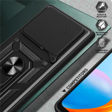 Kemény műanyag és rugalmas TPU hibrid tok Xiaomi Redmi Note 15 Pro+ telefonhoz - PIROS