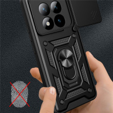Kemény műanyag és rugalmas TPU hibrid tok Xiaomi Redmi Note 15 Pro+ telefonhoz - PIROS