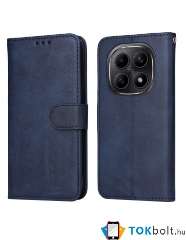 Oldalra nyíló tok Xiaomi Redmi Note 15 telefonhoz - KÉK