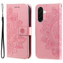 Dombornyomott mandala mintás notesztok Samsung Galaxy A37 telefonhoz - RÓZSAARANY