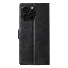 Oldalra nyíló tok Apple iPhone 16 Pro Max telefonhoz - FEKETE