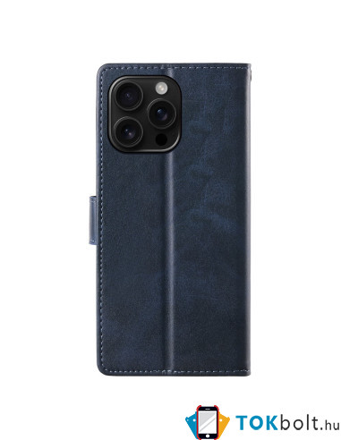 Oldalra nyíló tok Apple iPhone 16 Pro Max telefonhoz - KÉK
