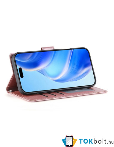 Oldalra nyíló tok Apple iPhone 16 Pro Max telefonhoz - RÓZSAARANY